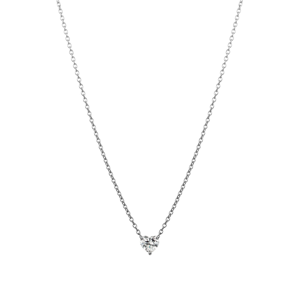 PT900 ハートブリリアントカット ダイヤモンド ペンダント 0.15ct