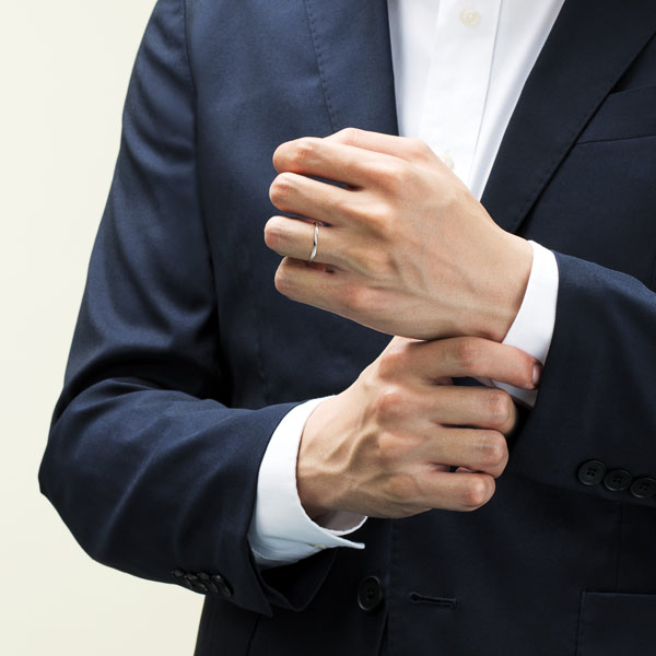 PT950 シャンタン リング 2.0mm 4-14