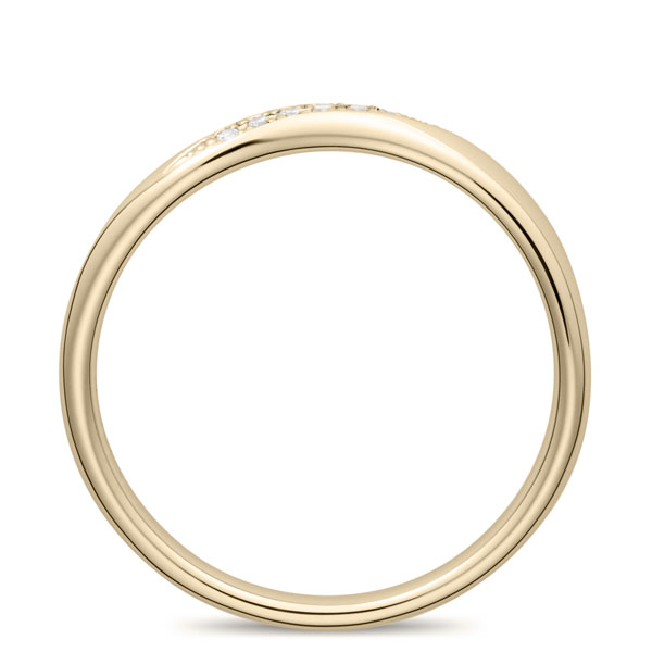 K18CG ナチュレル ダイヤモンド エングレーブ リング 2.1mm 4-14