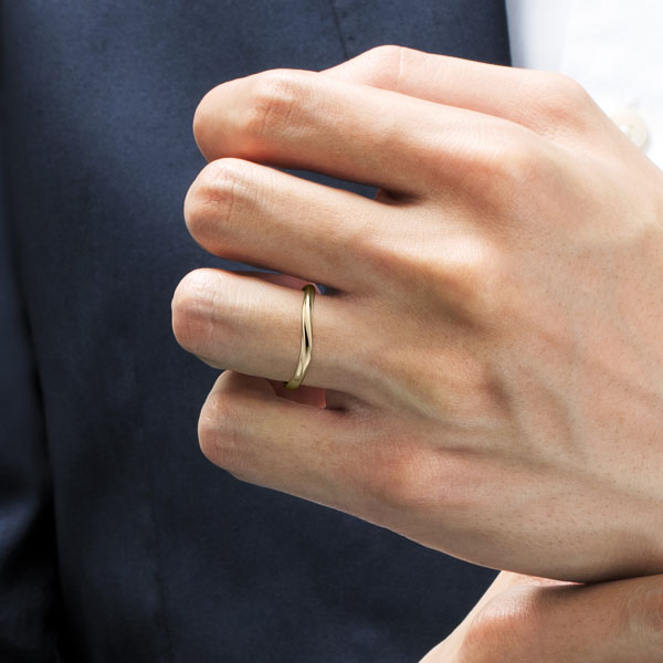 K18CG ナチュレル リング 2.1mm 4-14