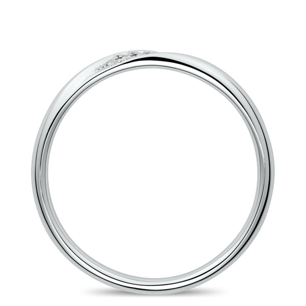 PT950 ルリエ ダイヤモンド エングレーブ リング 2.0mm 4-14