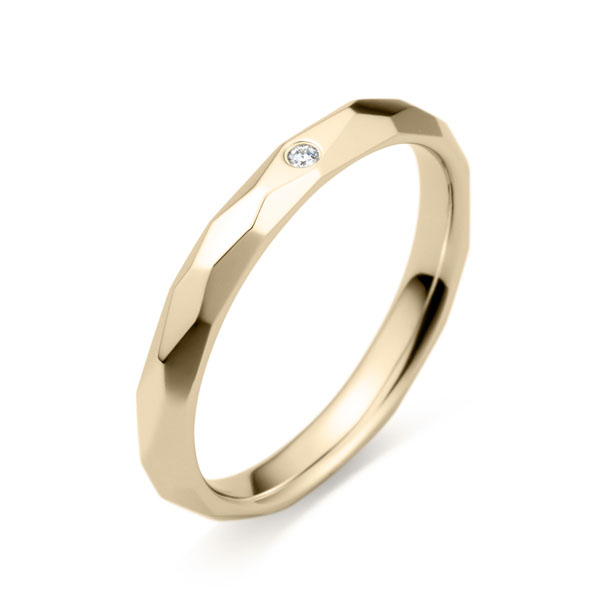 K18CG ヴィオン ダイヤモンド 1pc リング 2.5mm 4-14