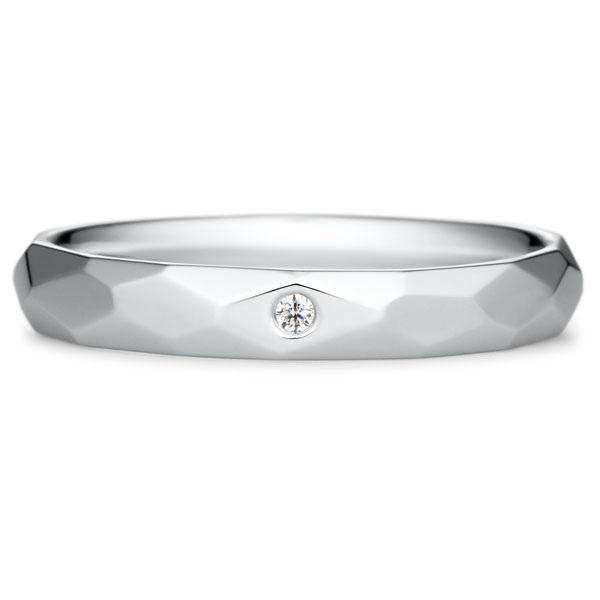 PT950 ヴィオン ダイヤモンド 1pc リング 3.5mm 14.5-20