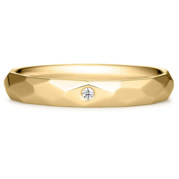 K18YG ヴィオン ダイヤモンド 1pc リング 3.5mm 14.5-20