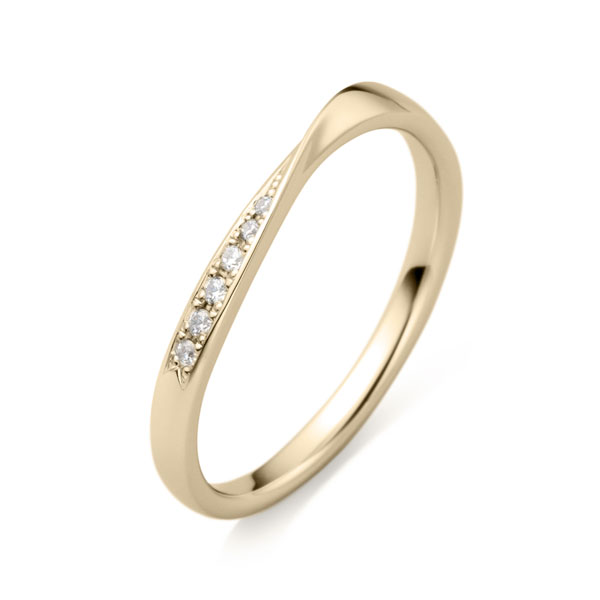 K18CG アントルティエ ダイヤモンド サイドエングレーブ リング 2.0mm 4-14