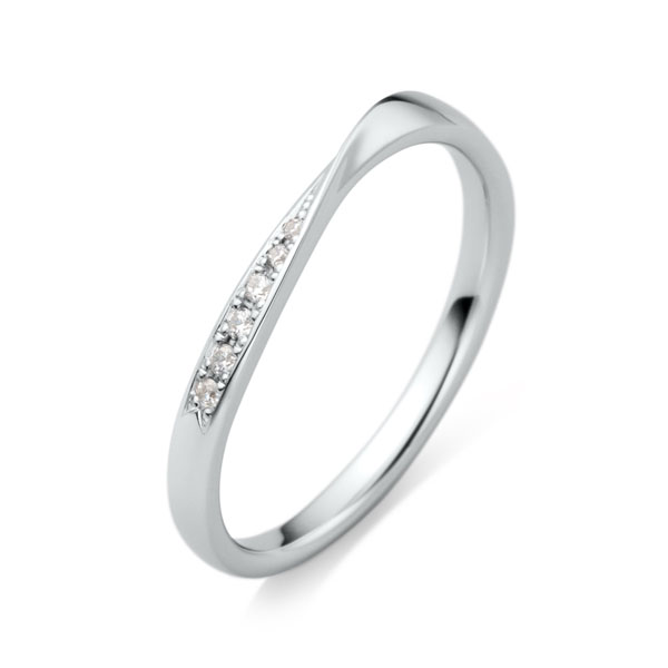 PT950 アントルティエ ダイヤモンド サイドエングレーブ リング 2.0mm 4-14