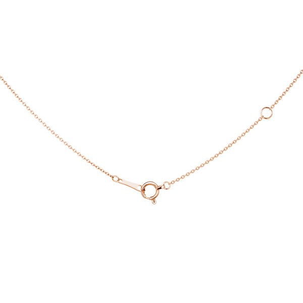 K18PG 4ポイントセッティング ダイヤモンド スルー ペンダント 40cm  1.0ct