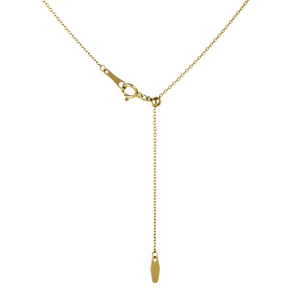 K18YG 4ポイントセッティング ダイヤモンド ネックレス 45cm 0.5ct