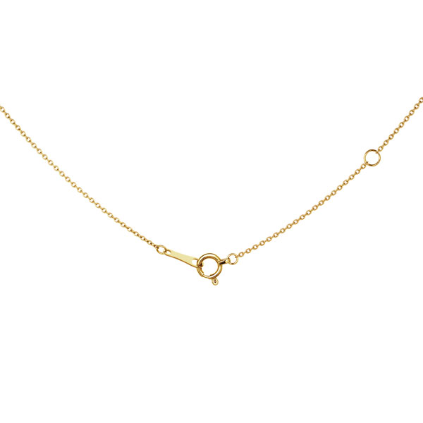 K18YG 6ポイントセッティング ダイヤモンド ネックレス 40cm 0.2ct