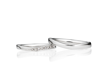 PT950 プラチナ ユニール 3.0リング＆PT950 プラチナ ユニール 2.5リング